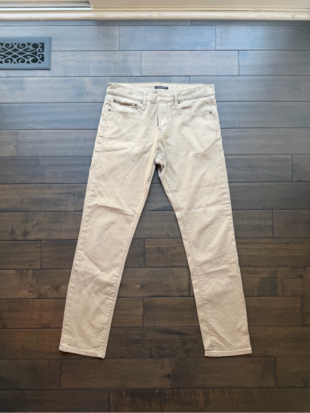 Men's Lucky Jeans Beige Slim Fit Pants